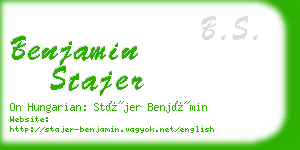 benjamin stajer business card